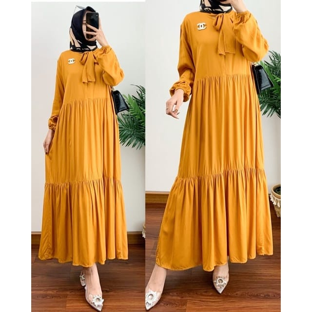 Gamis Hera Midi Dress Casual Polos