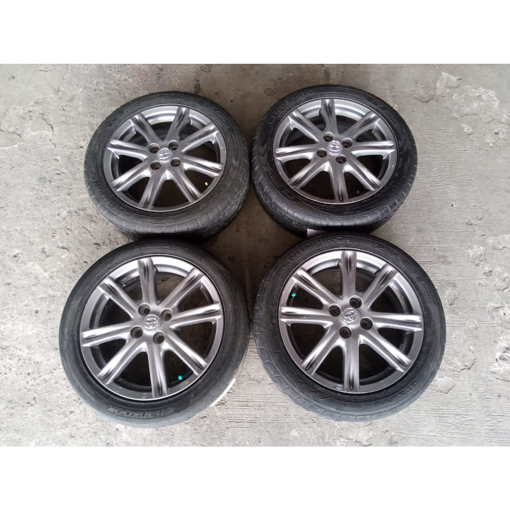 velg bekas racing oem toyota yaris trd r16 ban gt radial