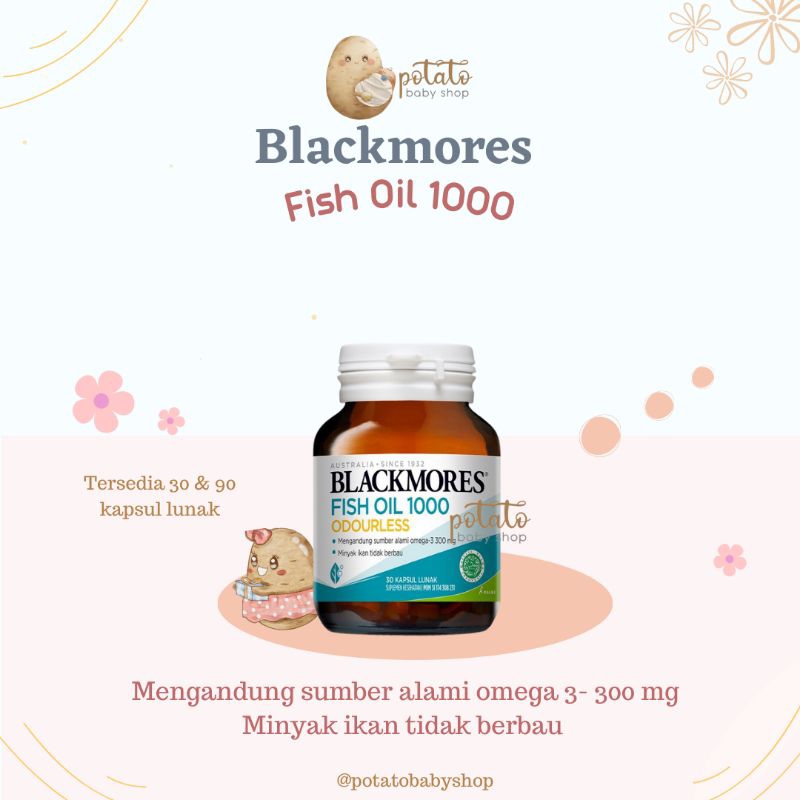 Blackmores - Odourless Fish Oil 1000 Minyak Ikan