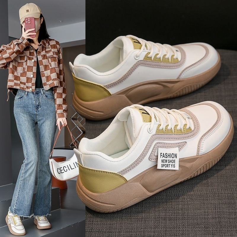 [COZY] Maggie Sneakers Tali Wanita Korea New 2023 Fashion Import