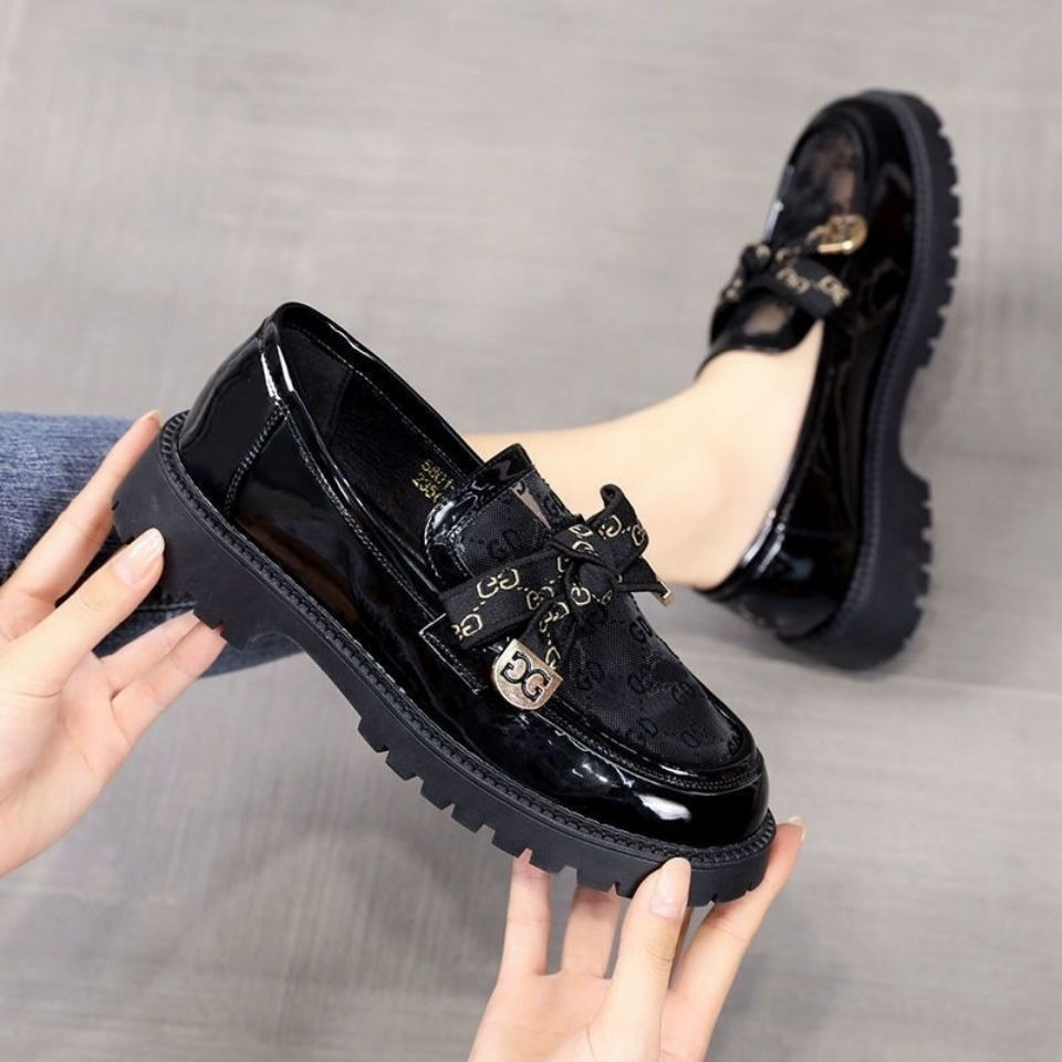 Sepatu Kerja Wanita Terbaru Sepatu Perempuan Loafers Pita Import Sepatu Formal ala Korea SK-031