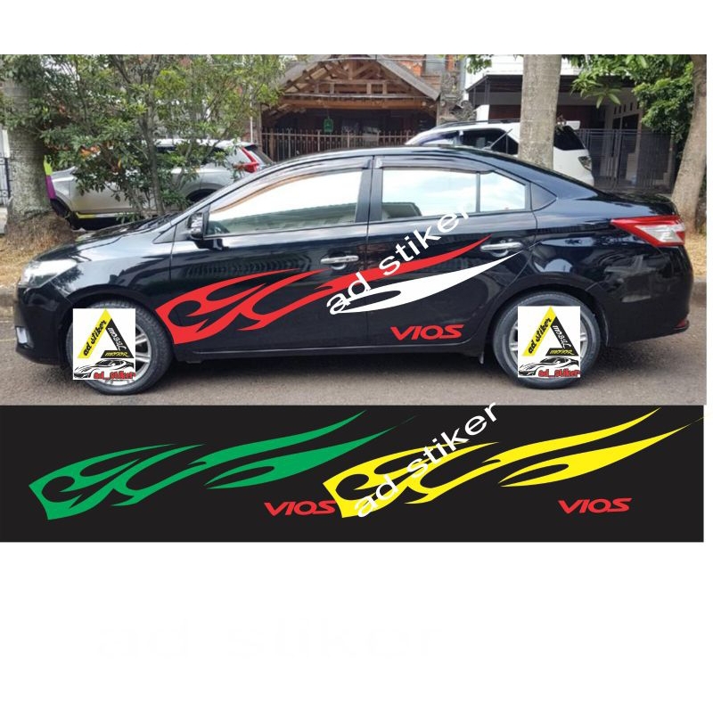0078 STIKER MOBIL VIOS SEDAN COROLLA MERSY CIVIC DLL STIKER CUSTOM