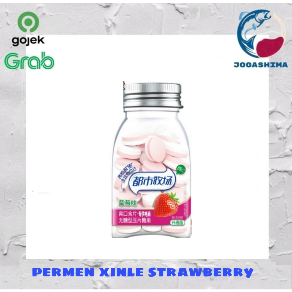 

Xinle Strawberry Candy / Permen Xinle Mint Rasa Stoberi 38grm