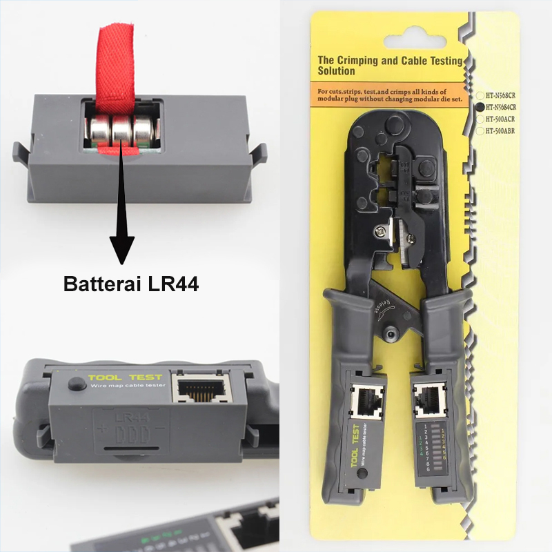 Crimping Tool + Cable Tester Rj45 2-in-1 Smart Solution - Krimping tool - Tang krimping TL-N568CR