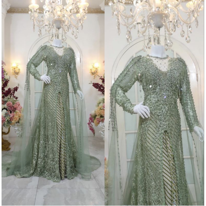 TERBARU//KEBAYA AKAD FULL PAYET MEWAH MODERN//KEBAYA