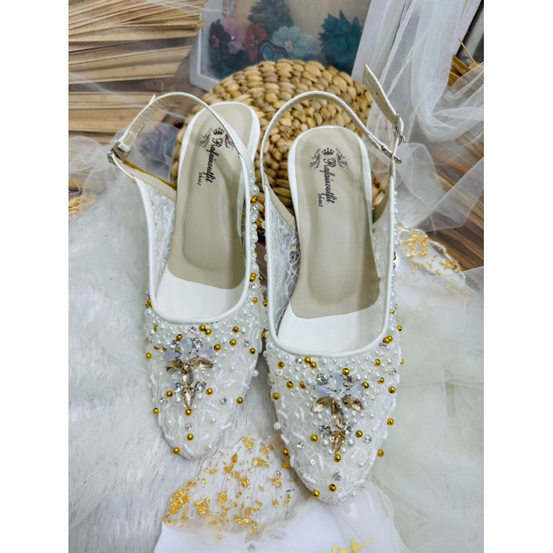 sepatu wedding keyna putih 5cm stillo