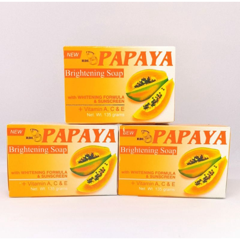 (RM) BRIGHTENING SOAP PAPAYA / ACNE CARE SOAP / BLACK CARBON SOAP / RICE MILK SOAP / RBL PAPAYA SABUN - TATA SABUN PEPAYA UNTUK MENCERAHKAN WAJAH