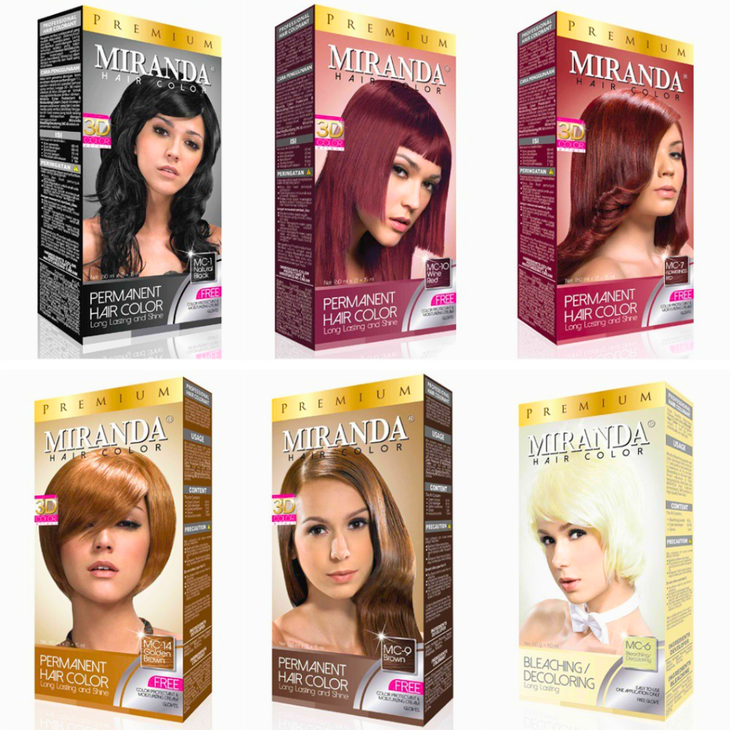 Ningrum - Miranda Hair Colour 30gr | Miranda Permanent Hair Color | Miranda Pastel Series | Cat Rambut Miranda | Semir Cat Rambut Pilihan Warna Terlengkap - Resmi BPOM - 8601