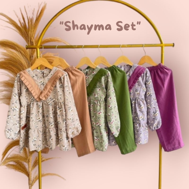 Shayma Set / Setelan Anak Crinkle /Setelan Crinkle anak perempuan