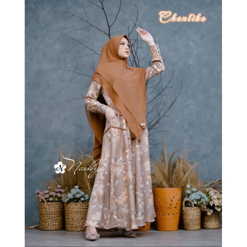 GAMIS CHANTIKA SET SYAR'I ORI BY NAZKYA