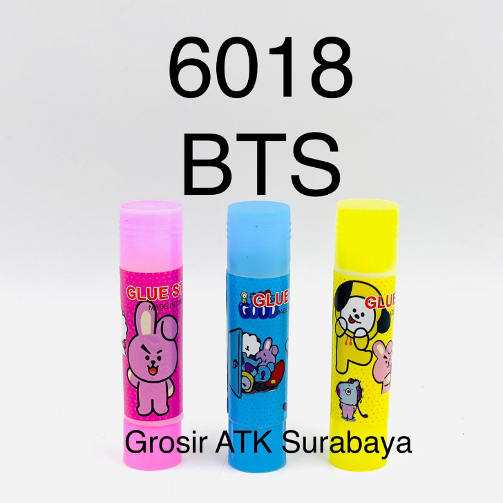 

( DAPAT 1 ) Glue Stick Lem Batang Batangan Stick Stik Fancy Bagus Karakter Lucu BTS