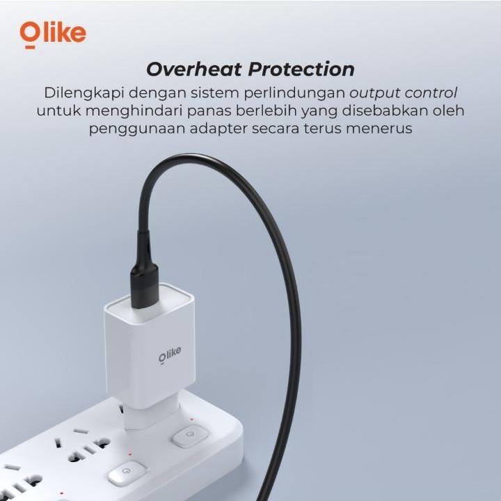 Olike C103 12W Kepala Charger USB Adapter 2.4A Overheat Protection