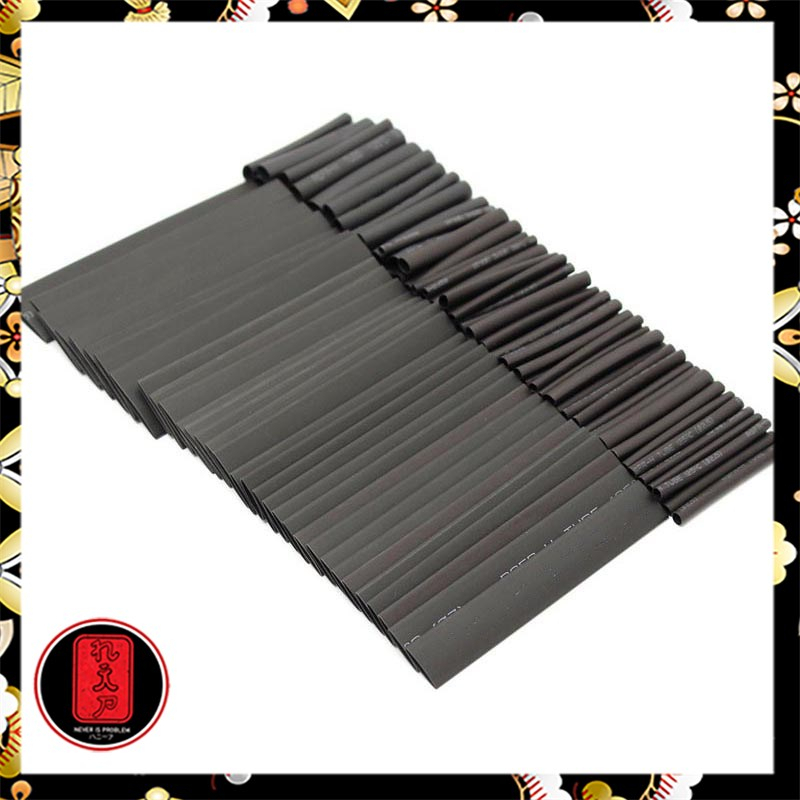 Selongsong Pelapis Kabel Insulasi Heat Shrink Tube 127PCS - RSG-AHZ - Black