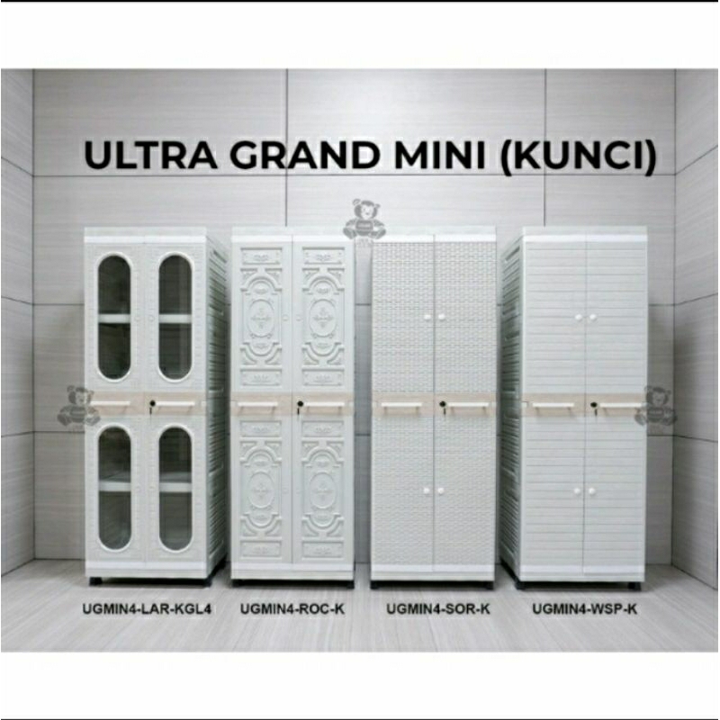 CARGO - CLUB Ultra Grand Mini/Dish Rack Grand Mini Club Larissa - Lemari Rak Dapur Plastik Kaca Moti