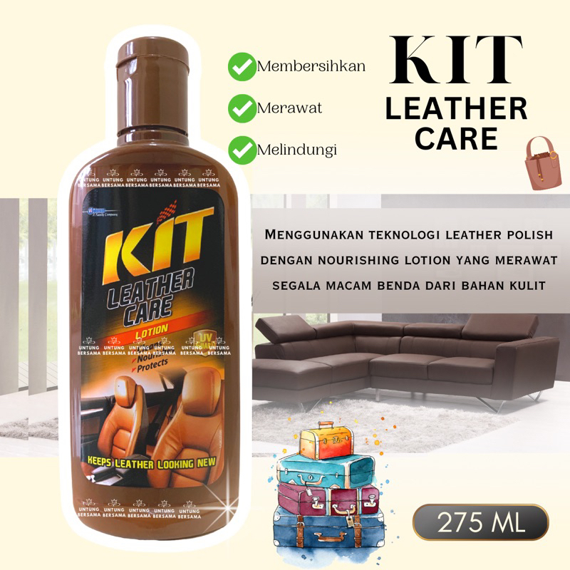 ❤️UB❤️KIT LEATHER CARE Lotion pelindung bahan kulit