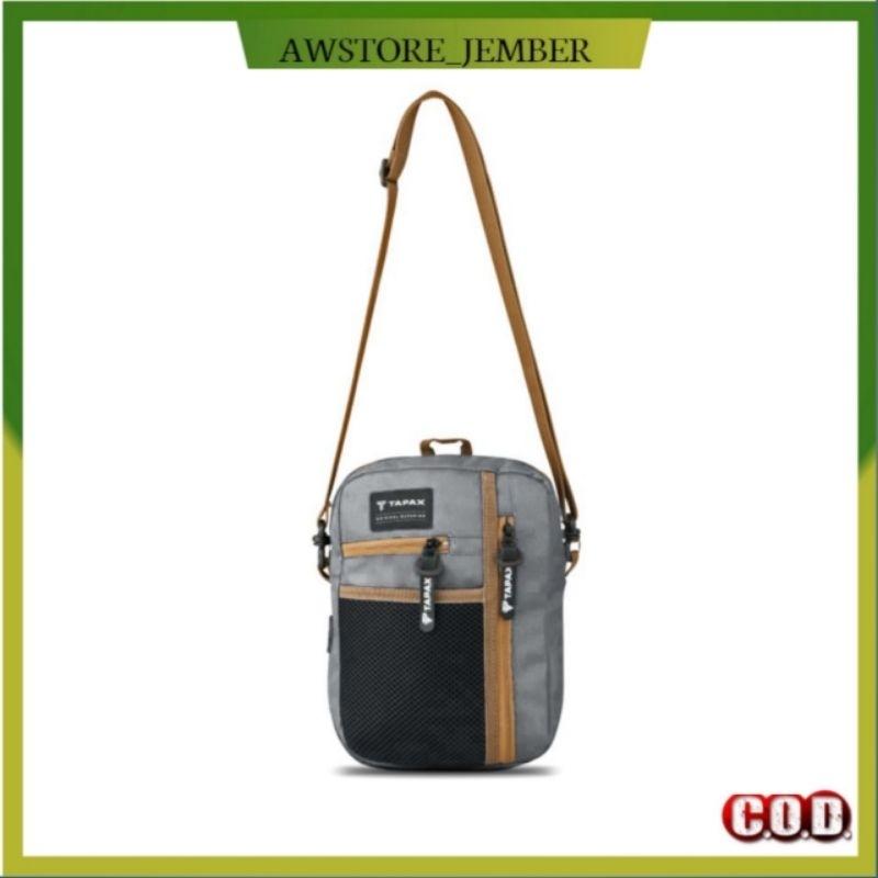 AWSTORE JEMBER Tas Salempang Pria Tapax Briton Abu