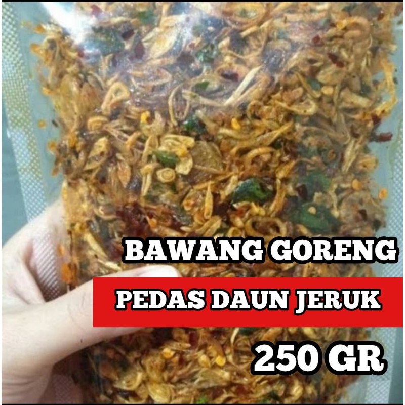 

Bawang Goreng Pedas Daun Jeruk 250 GR