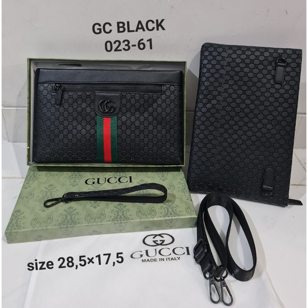 Clutch /tas selempang import  Free box depan belakang emboss 023