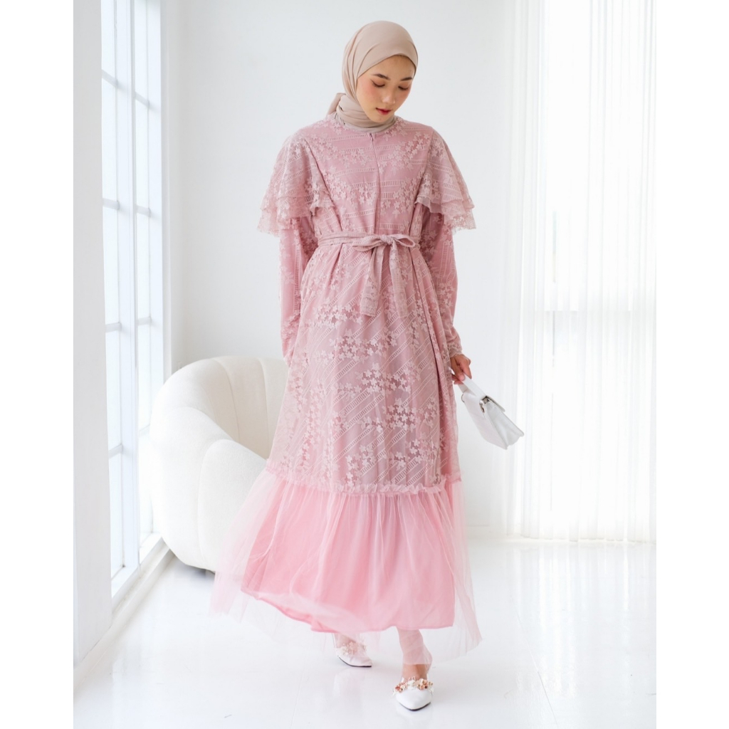 Myrubylicious THENIA MAXI DRESS KODE 4457 | DRESS | MAXI DRESS | DRESS LENGAN PANJANG | BAJU MUSLIMAH