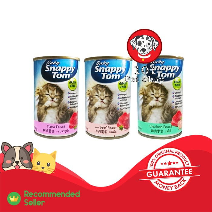 MAKANAN KUCING SNAPPY TOM BABY FEAST KITTEN 400GR ALL VARIAN