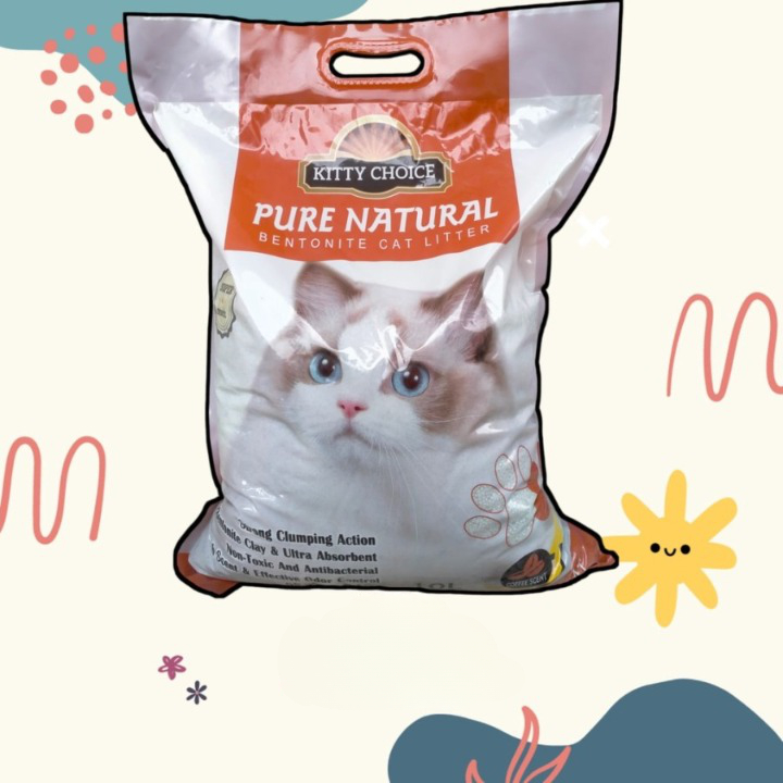 Pasir Kucing Gumpal Super Wangi KITTY CHOICE 10L Minim Debu