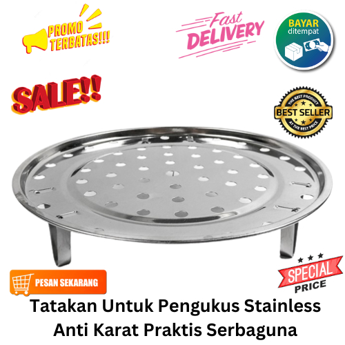 [BISA COD] PROMO Tatakan Untuk Pengukus Stainless Anti Karat Praktis Serbaguna Kukusan Panci Alat Kukus Alat Saring Penyaring Saringan Tatak Panas Tatakan Panci Steamer Wajan Murah Meriah