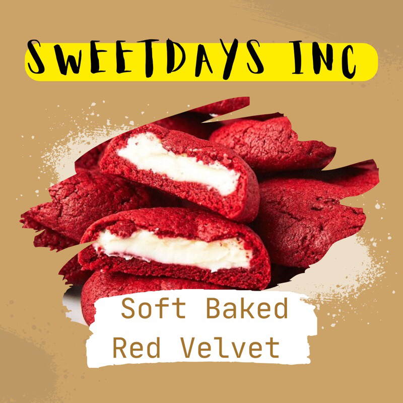 

SOFT BAKED RED VELVET COOKIES | CHEWY | KUE KERING