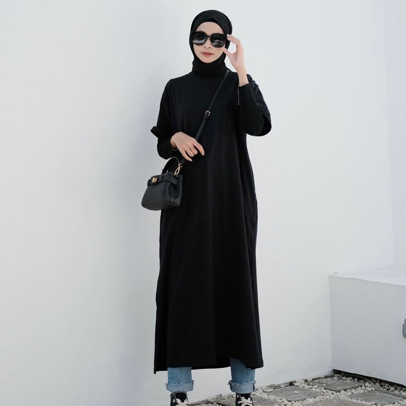 Dress Oversize Wanita Muslim / Tunik Oversize / Dress Tunik Muslim Premium