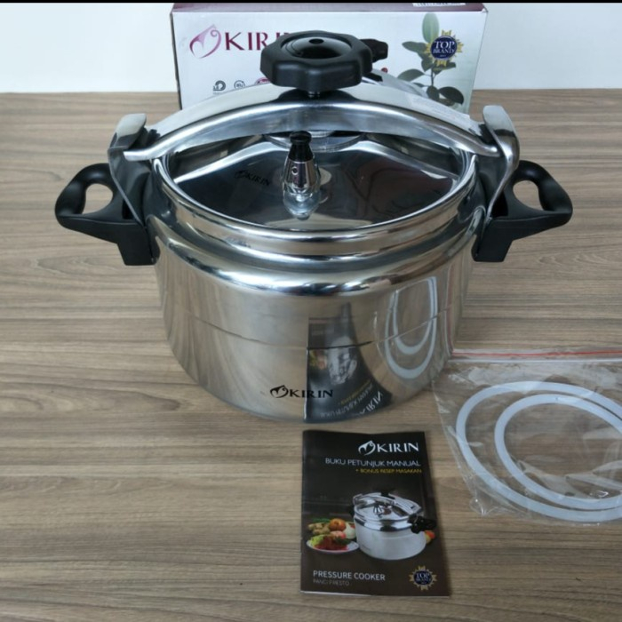 KIRIN PANCI PRESTO KAPASITAS 8 LITER KIRIN PREASSUERE COOKER ALUMINIUM KPC 080 / KPC 080 BISA BUAT KOMPOR INDUKSI