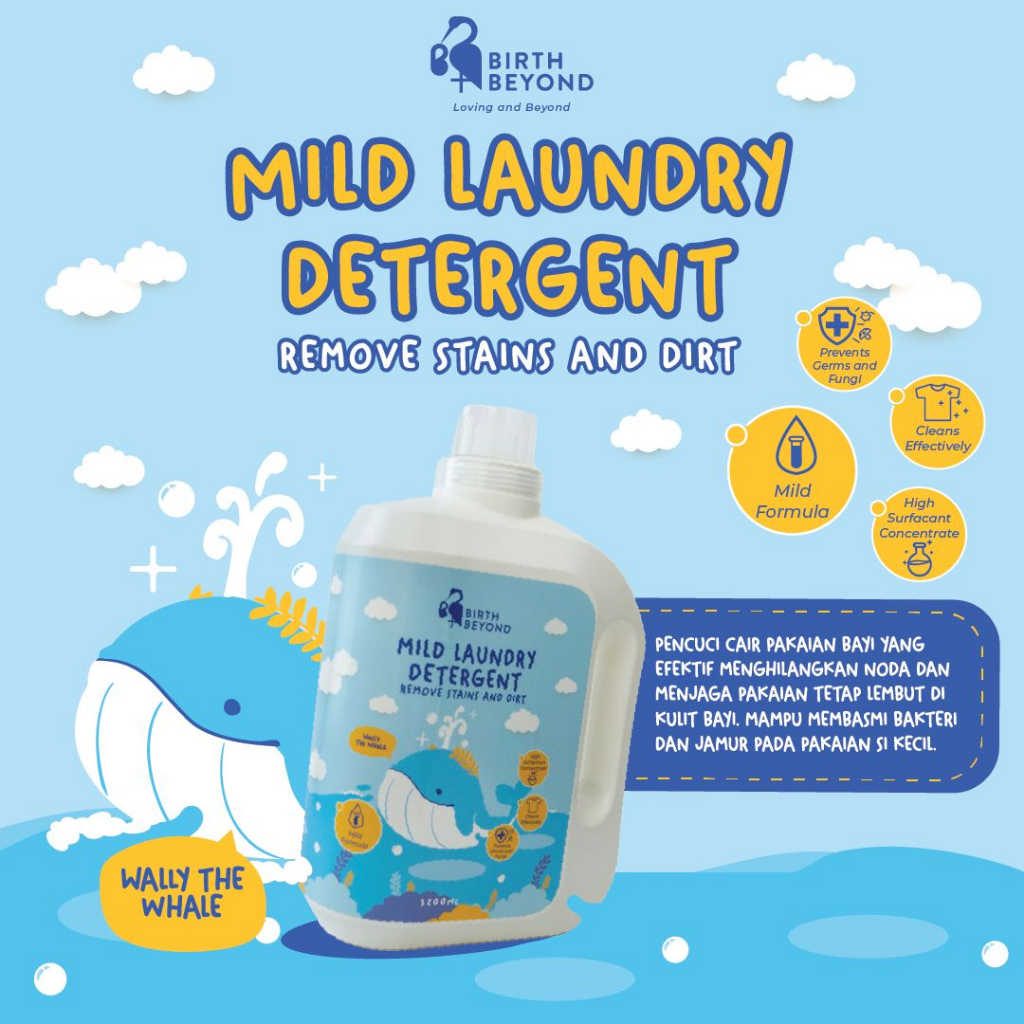 Birth Beyond Mild Laundry Detergent Jerigen 3200ml - Sabun cuci baju bayi