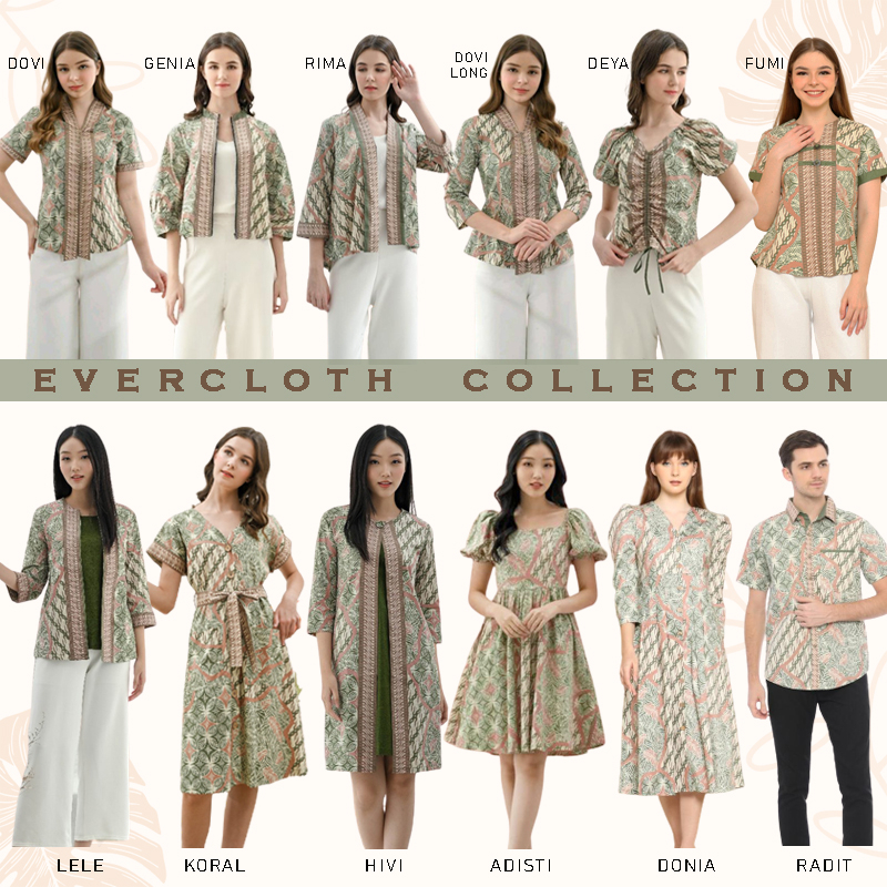 NIKA DRESS - Dress Batik Wanita Terusan Wanita/ DONIA