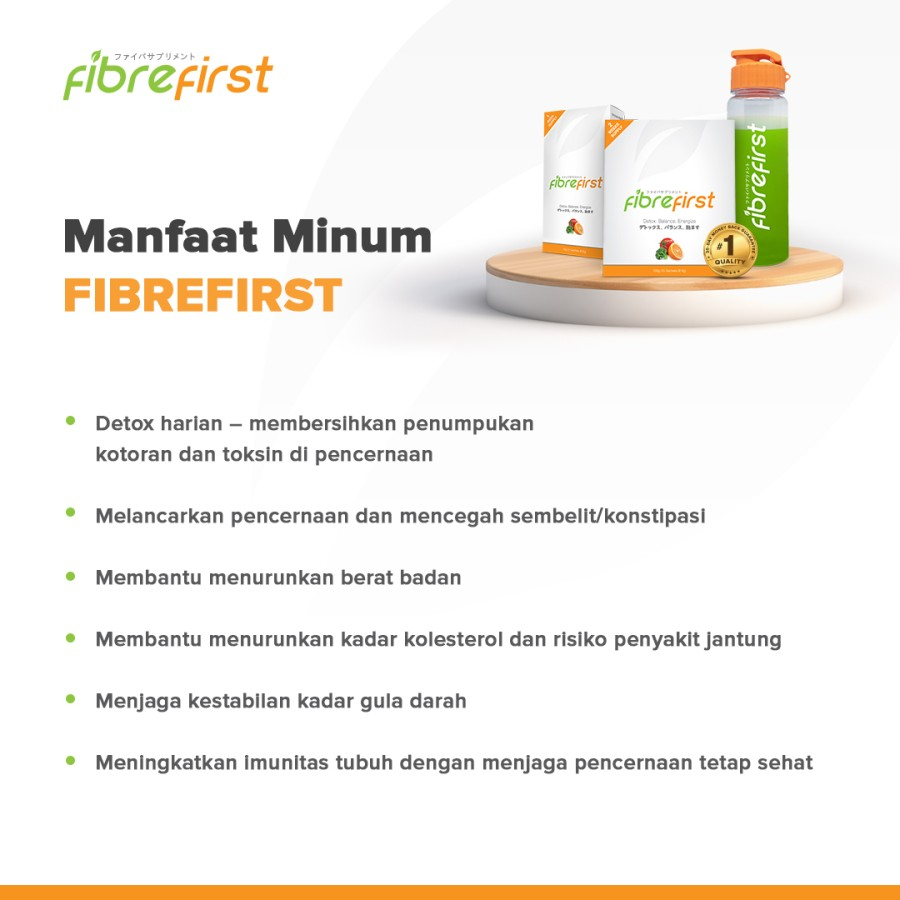 Fibre First / FiberFirst Per Sachet Original ecer eceran Suplemen Diet &amp; Detoks Serat Pangan