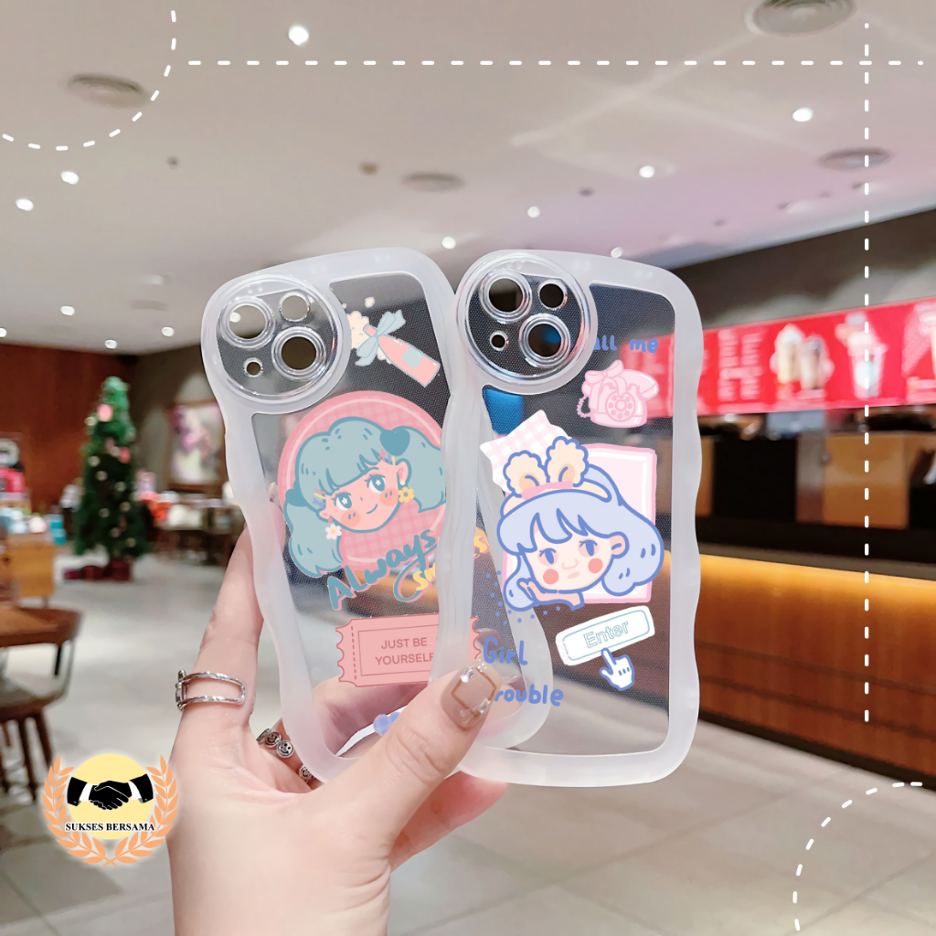 CUSTOM SOFTCASE WAVE GELOMBANG CLEAR CUSTOM GIRL FOR SAMSUNG J2 PRIME GRAND PRIME A02S A03S A03 A03 CORE A04 A04E A04S A13 A10 A10S A11  M11 A12 M12 A13 A32 A23 A14 A20 A30 A20S A21S A22 M22 A31 A32 A33 A50 A50S A30S A51A52 A53 A73 BSB7434