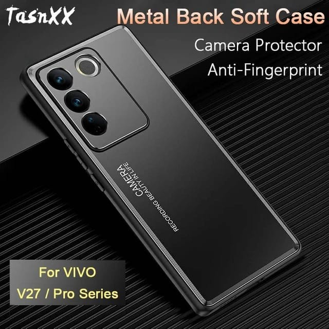 Case VIVO V27e V27 5G Matte Titanium Silicone Frame