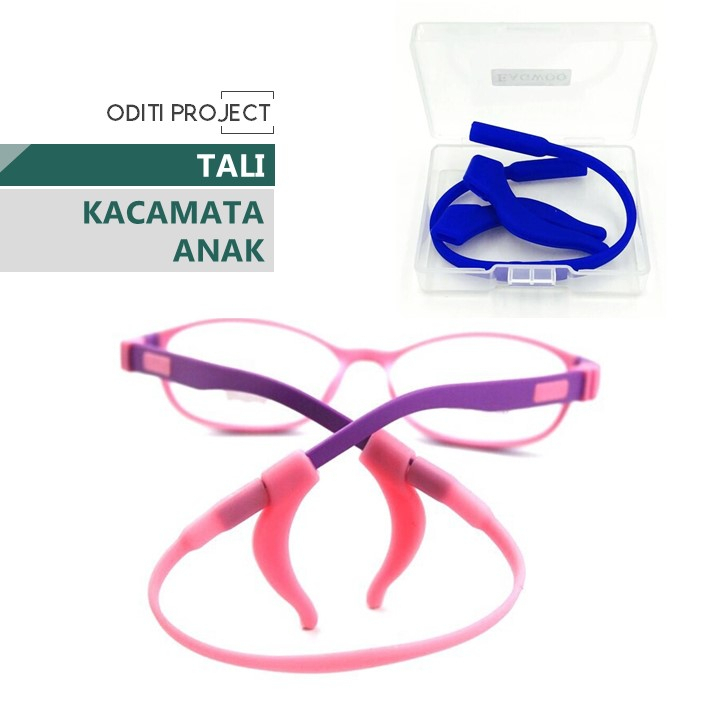 Tali Kacamata Anak | Pengait Kacamata Anak Set | Ear Hook Kacamata dan Strap Tali Kacamata