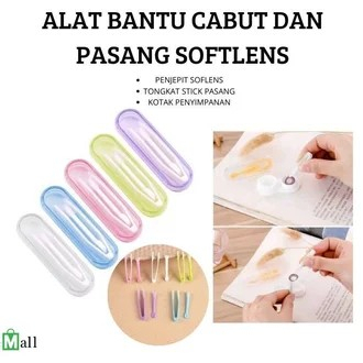 Penjepit Softlens Tweezer Stick Tongkat Aplikator Capitan Alat Bantu Pasang Contact Lensa / Twezer Aplicator Jepit Pencabut Soflen