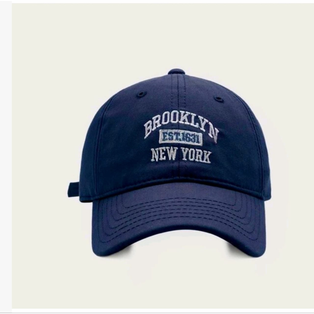 New York Yankees Topi Baseball NY Cap Casual Sport Pria Wanita-NY Broklyn Navy