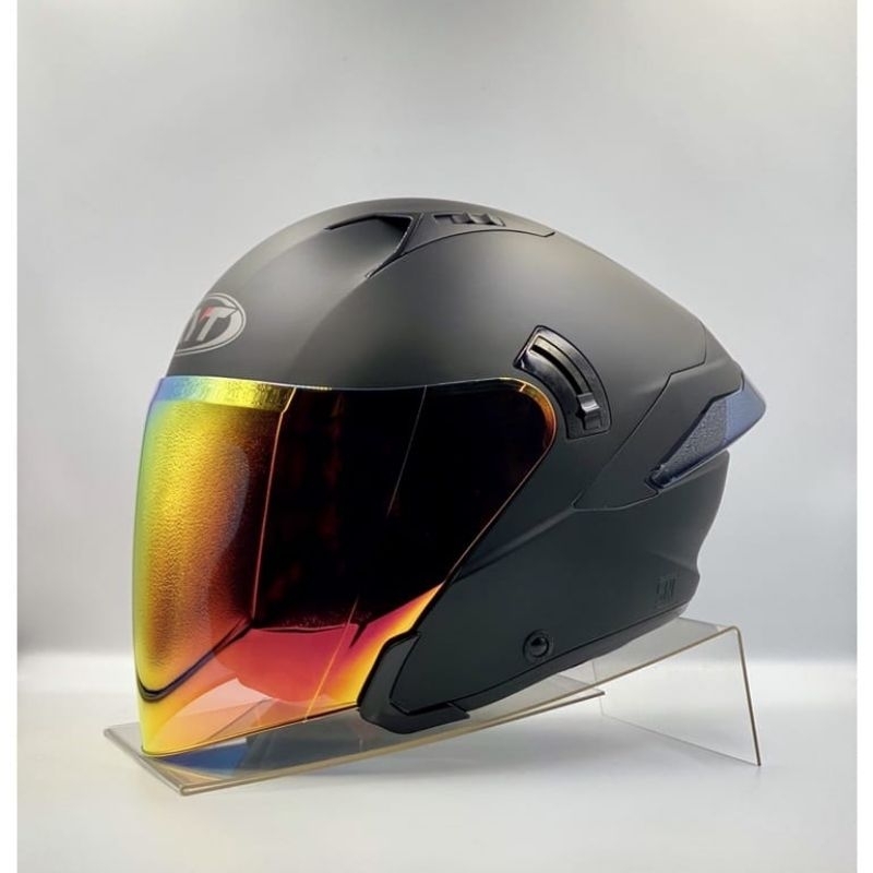 HELM KYT NFJ PAKET GANTENG BLACK MATT