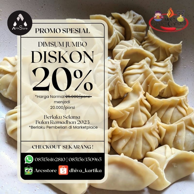 Dimsum Gyoza Fresh isi 10pcs Halal Murah Enak bisa Dijual Lagi Tanpa Tepung Asli Ayam