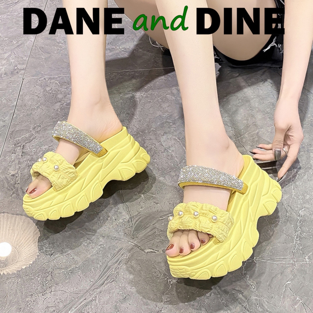 Terbaru Sandal Wedges 8 cm Wanita ORI Dane and Dine -W6820