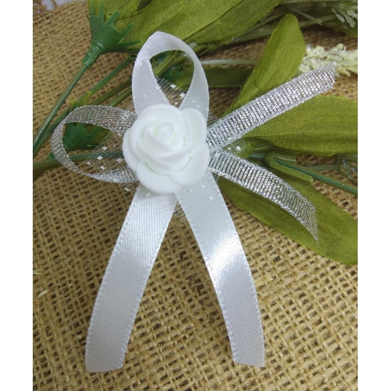 Korsase bros panitia bunga putih silver