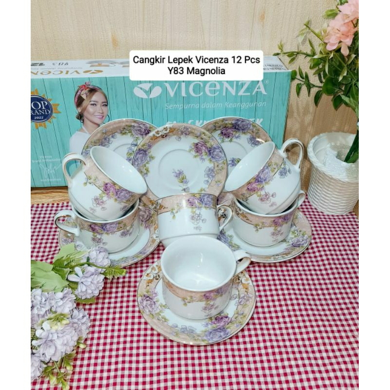 Vicenza Set Cangkir keramik 12 pcs