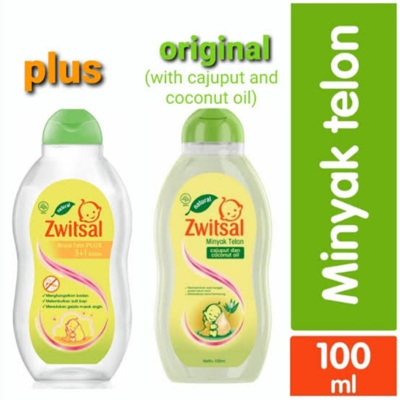 Zwitsal Baby Minyak Telon Natural - Zwitsal Minyak Telon Plus 3+1 Action