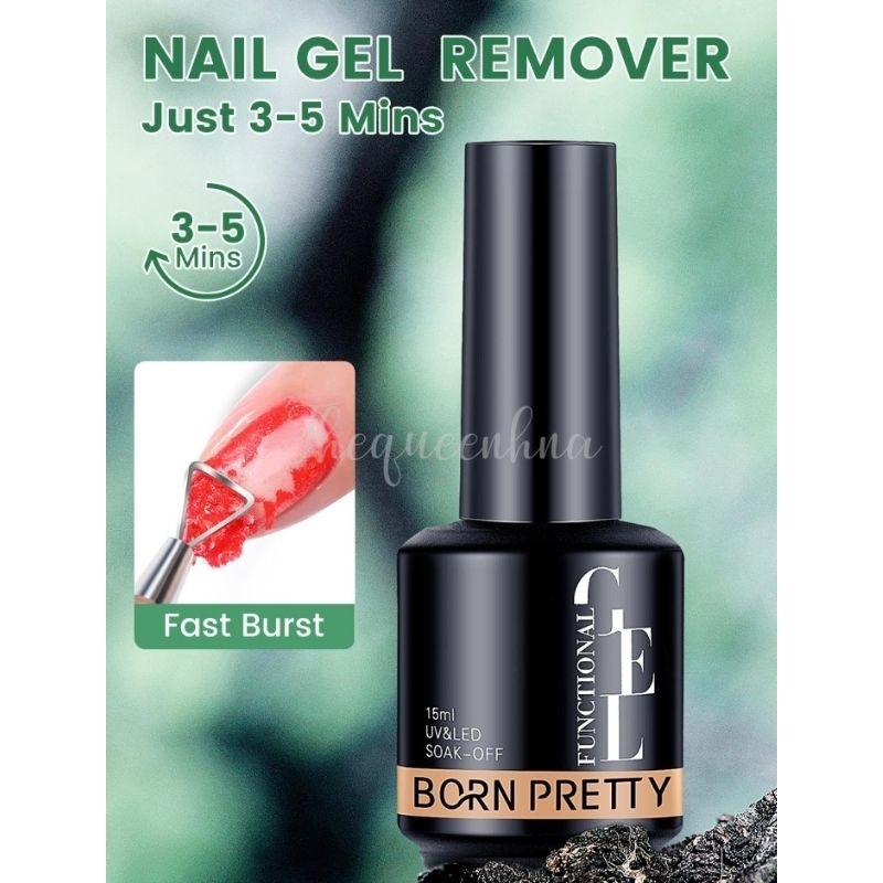 Born Pretty 15ml Magic Remover Gel Nail Polish Gel Cleaner Pembersih Kutek Gel Dengan Bahan Aman