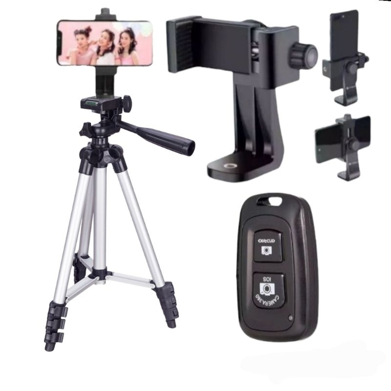 TRIPOD HP PLUS REMOTE KEPALA TRIPOD BAUT ORIGINAL 2 IN 1