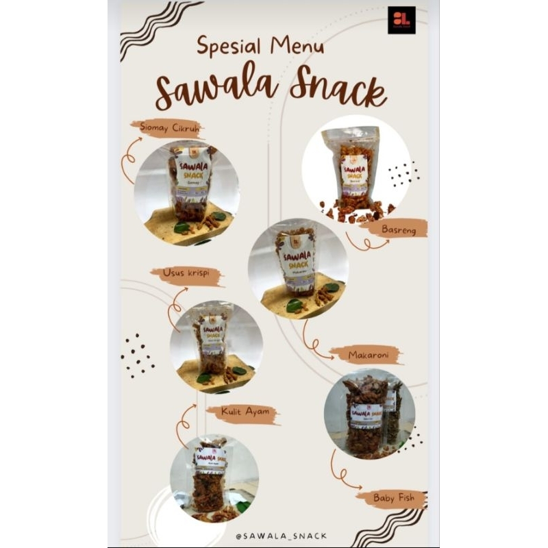 

SAWALA SNACK Camilan pedas (Basreng, makaroni, usus krispy)