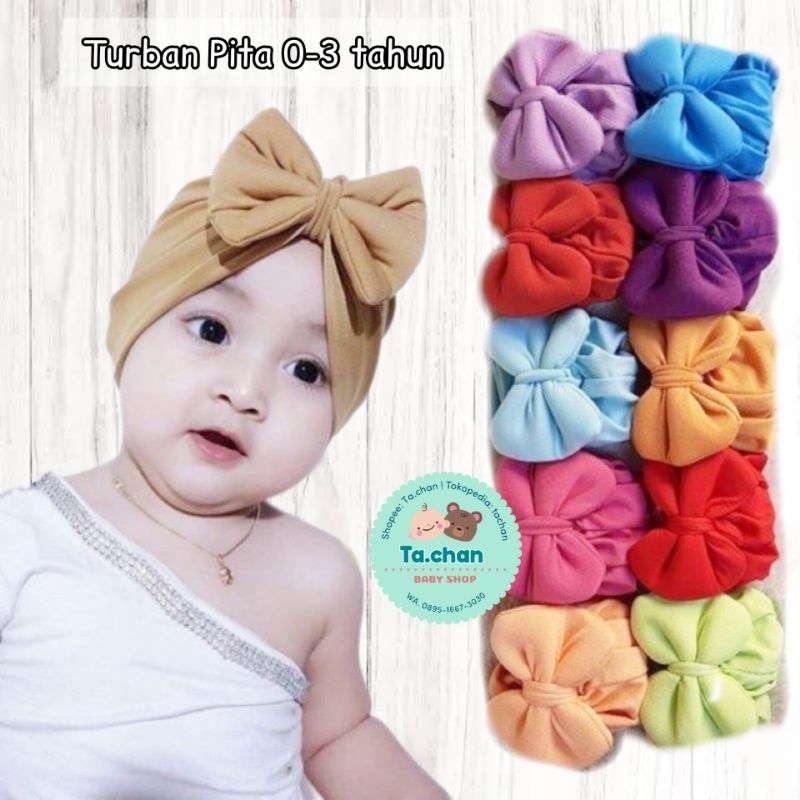 Turban Pita anak bayi / Turban bayi / turban anak / jilbab anak / hijab anak / hijab bayi / tutup kepala bayi / topi bayi / kado bayi