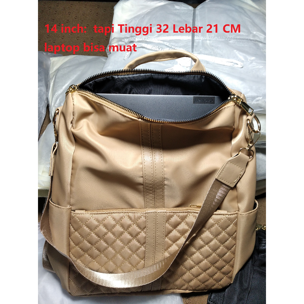 besar Ransel  Multifungsi Backpack tas gendong women cewek tas wanita Oxford cloth shoulder bags import tas fashion tas laptop 14 inch(Tinggi 32 Lebar 21 CM bisa muat ) 1179