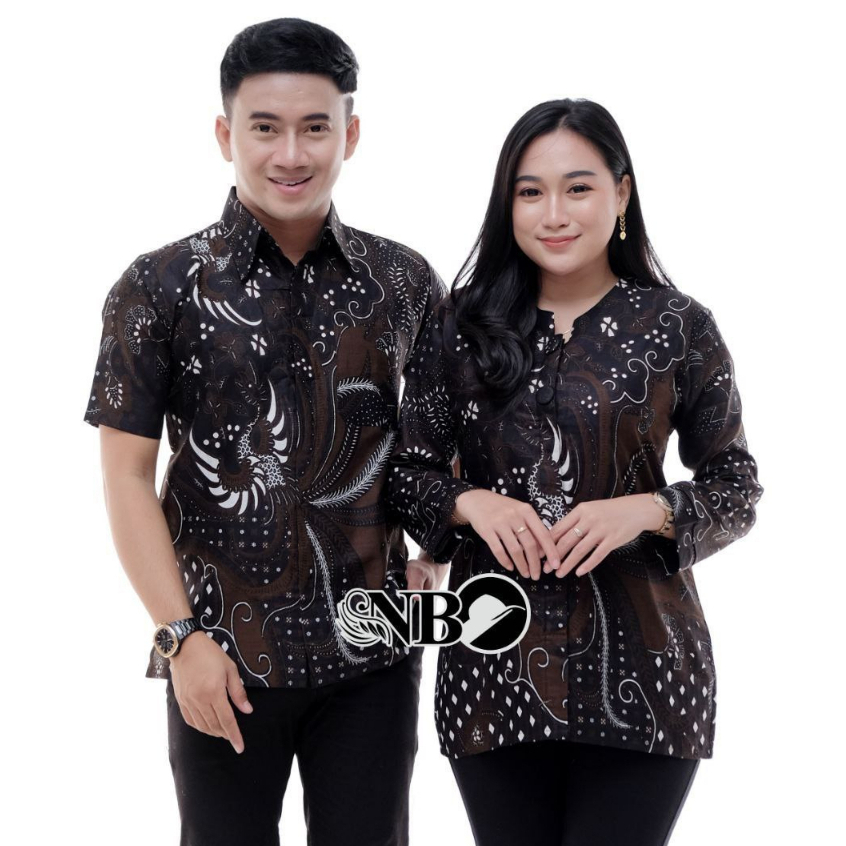 Batik Couple Modern Atasan Blouse Batik Kerja Kantor Wanita Seragam Batik M L XL XXL