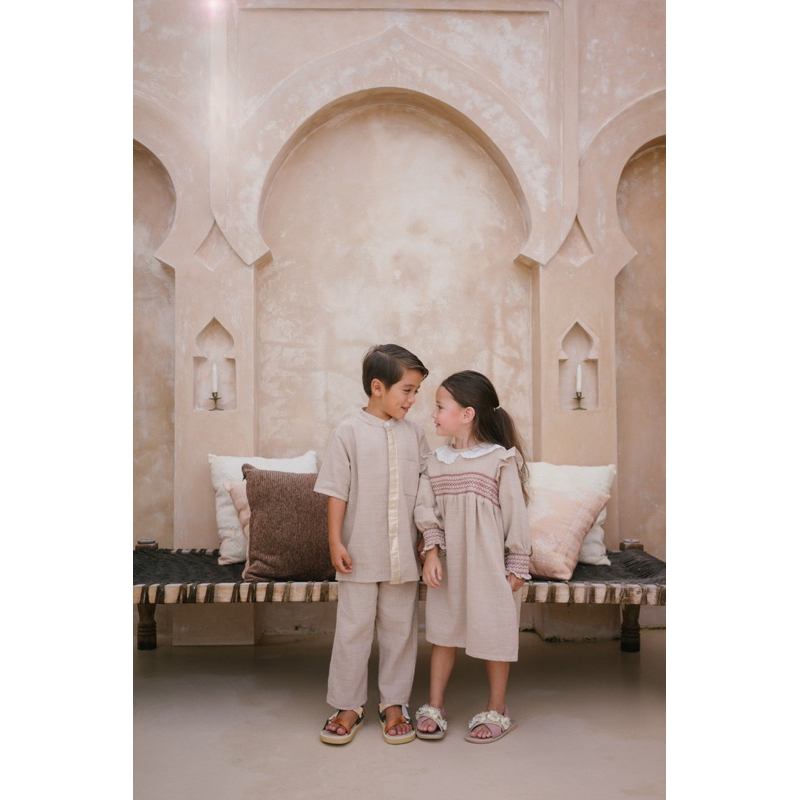 LINSKY BABY - Azzam Koko &amp; Ameena Dress Couple Baju Anak Muslim Kalunaku